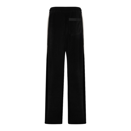 Black Bones Velvet-Effect Track Pants 2