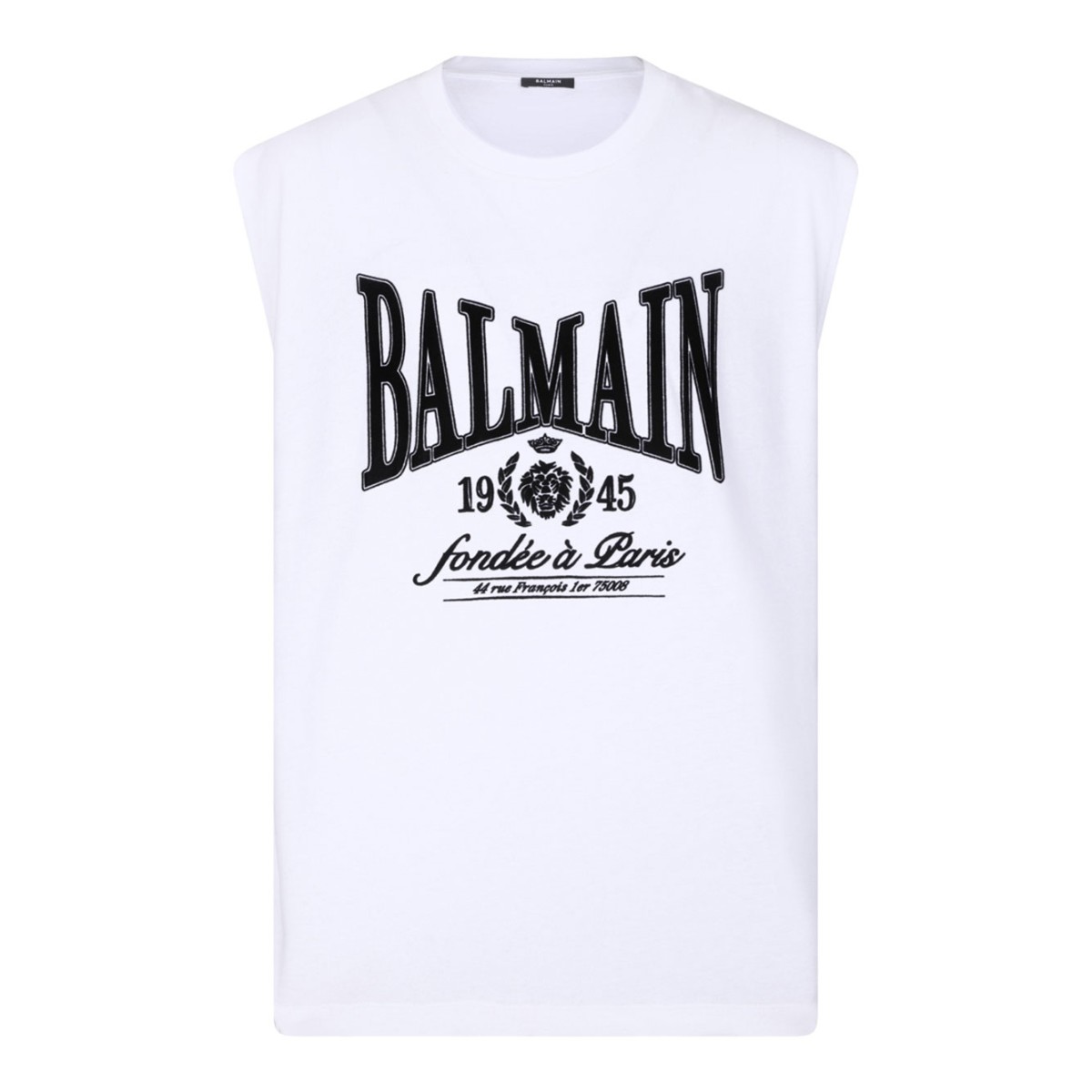 White and Black Casual Tank Top With Print