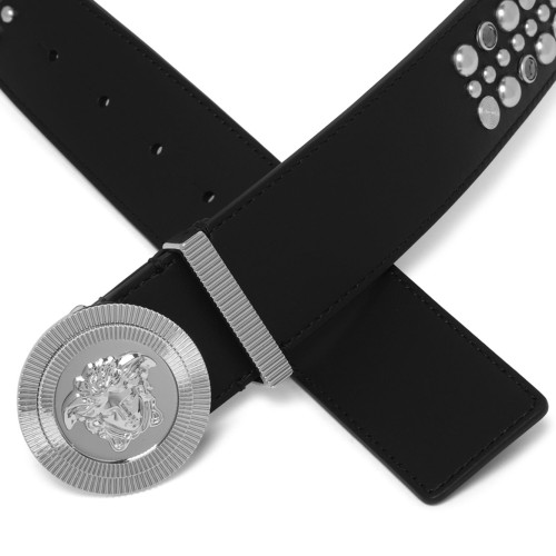 Black Medusa Biggie Decorated Belt