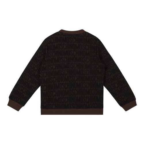 Coffee Brown and Black Tracksuit With Jacquard Logo