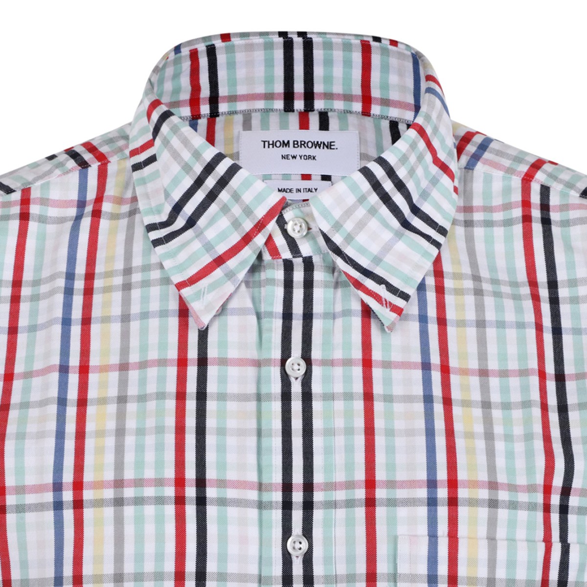 Multicolour Popline Check Motif Shirt