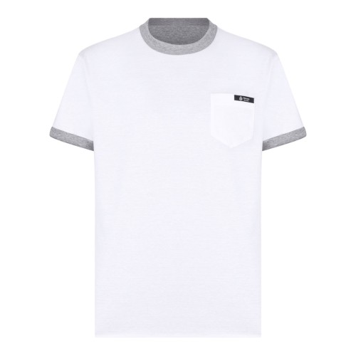 White and Grey Reversible Cotton T-Shirt
