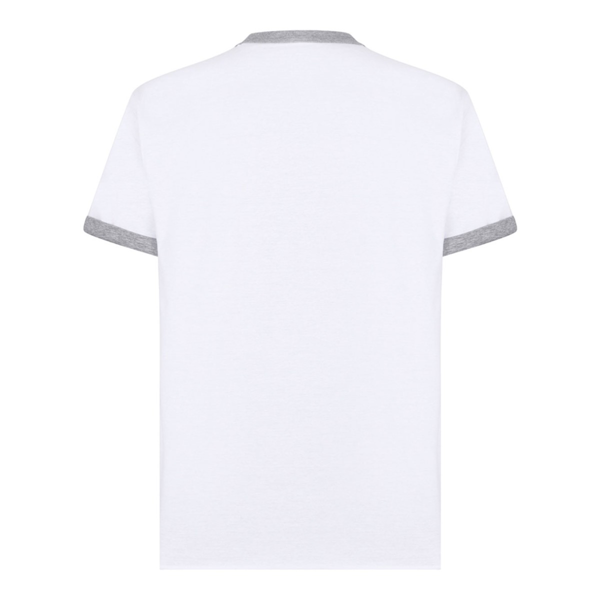 White and Grey Reversible Cotton T-Shirt