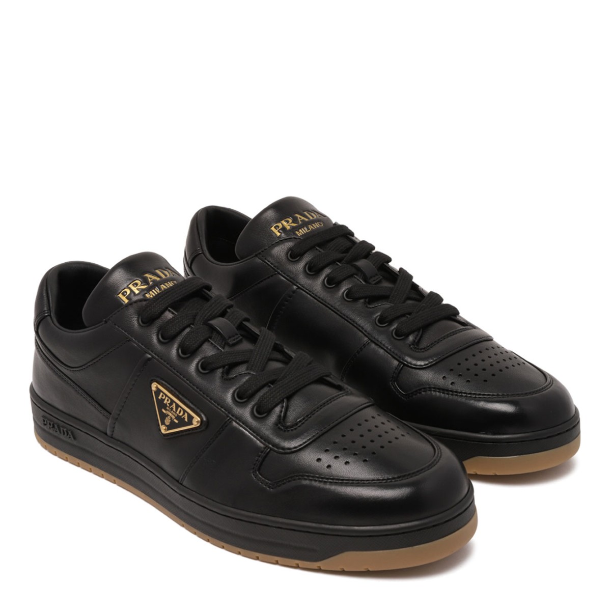 Black Downtown Nappa Sneakers