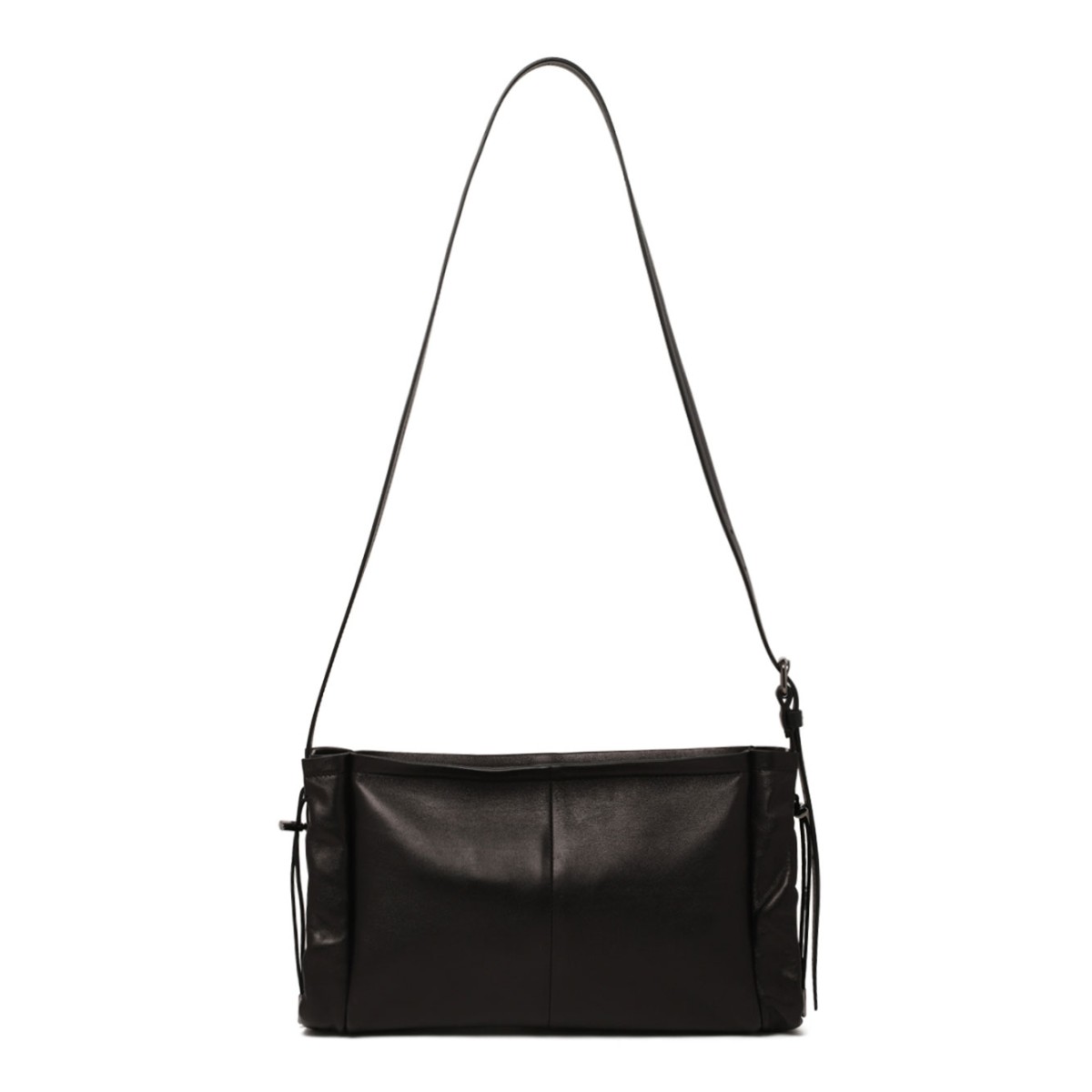 Black Drawstring Shoulder Bag