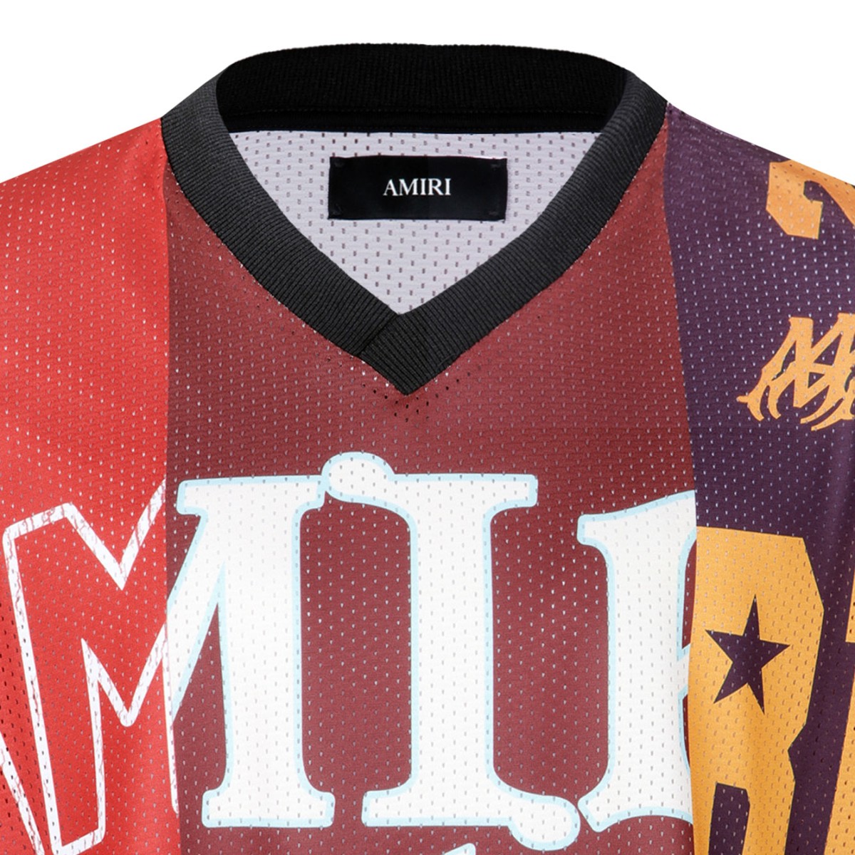 Red Spliced Oversized T-Shirt