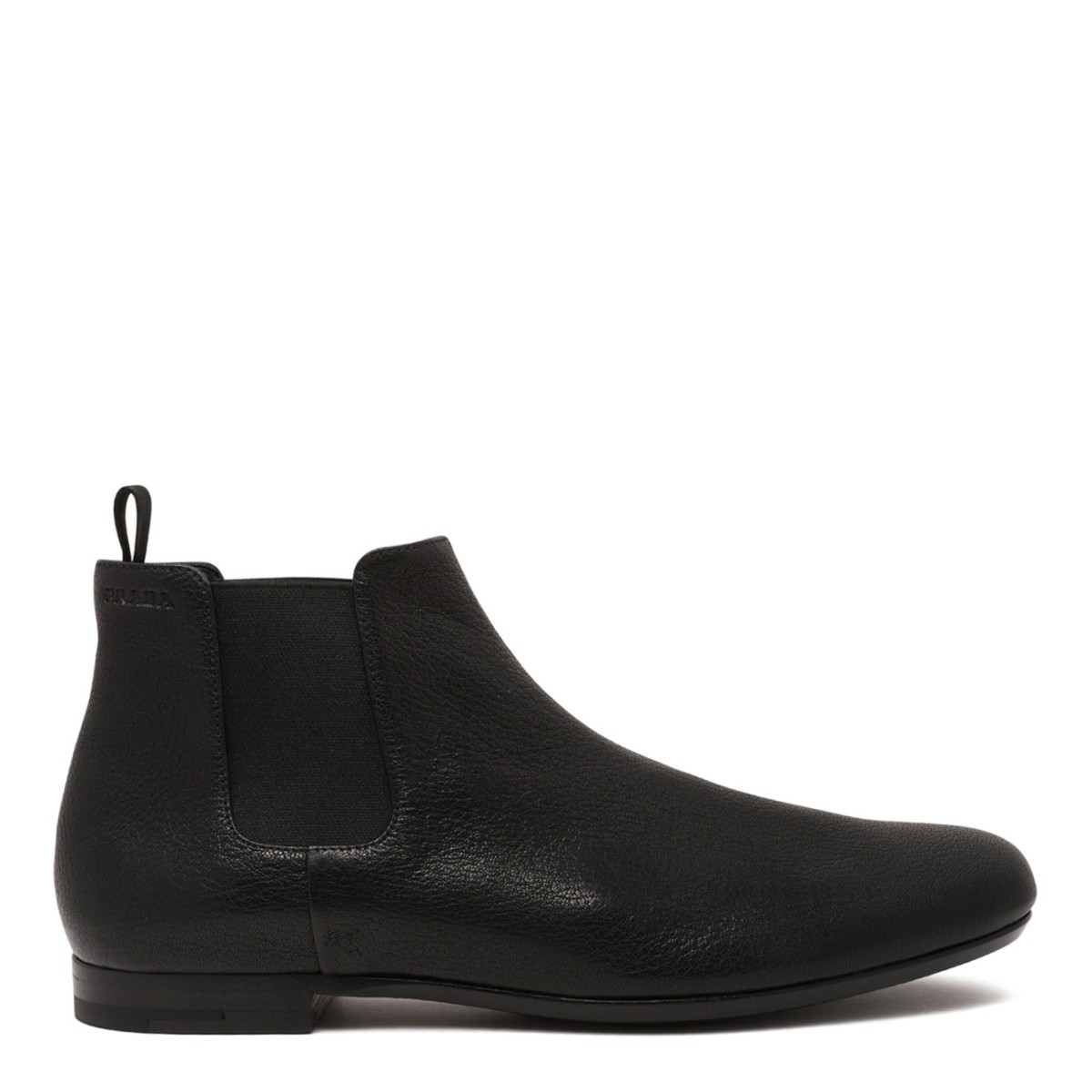 Black Leather Chelsea Boots