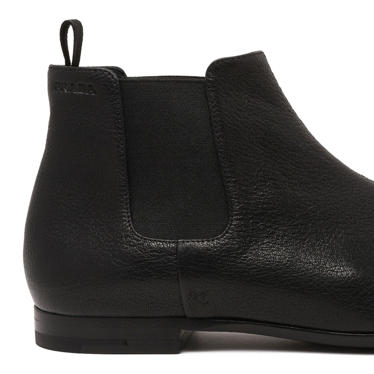 Black Leather Chelsea Boots
