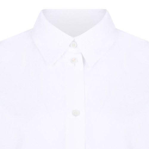 White Formal Shirt In Cotton Poplin