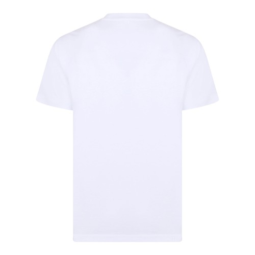 Optical White Slim-Fit Cotton Jersey T-Shirt With Embroidery