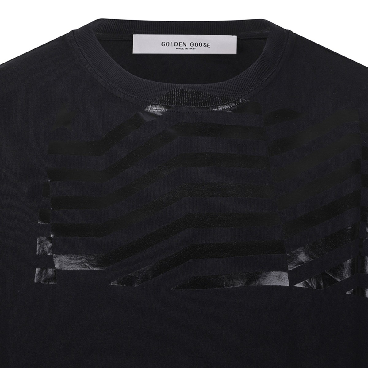 Black Cotton Journey T-Shirt