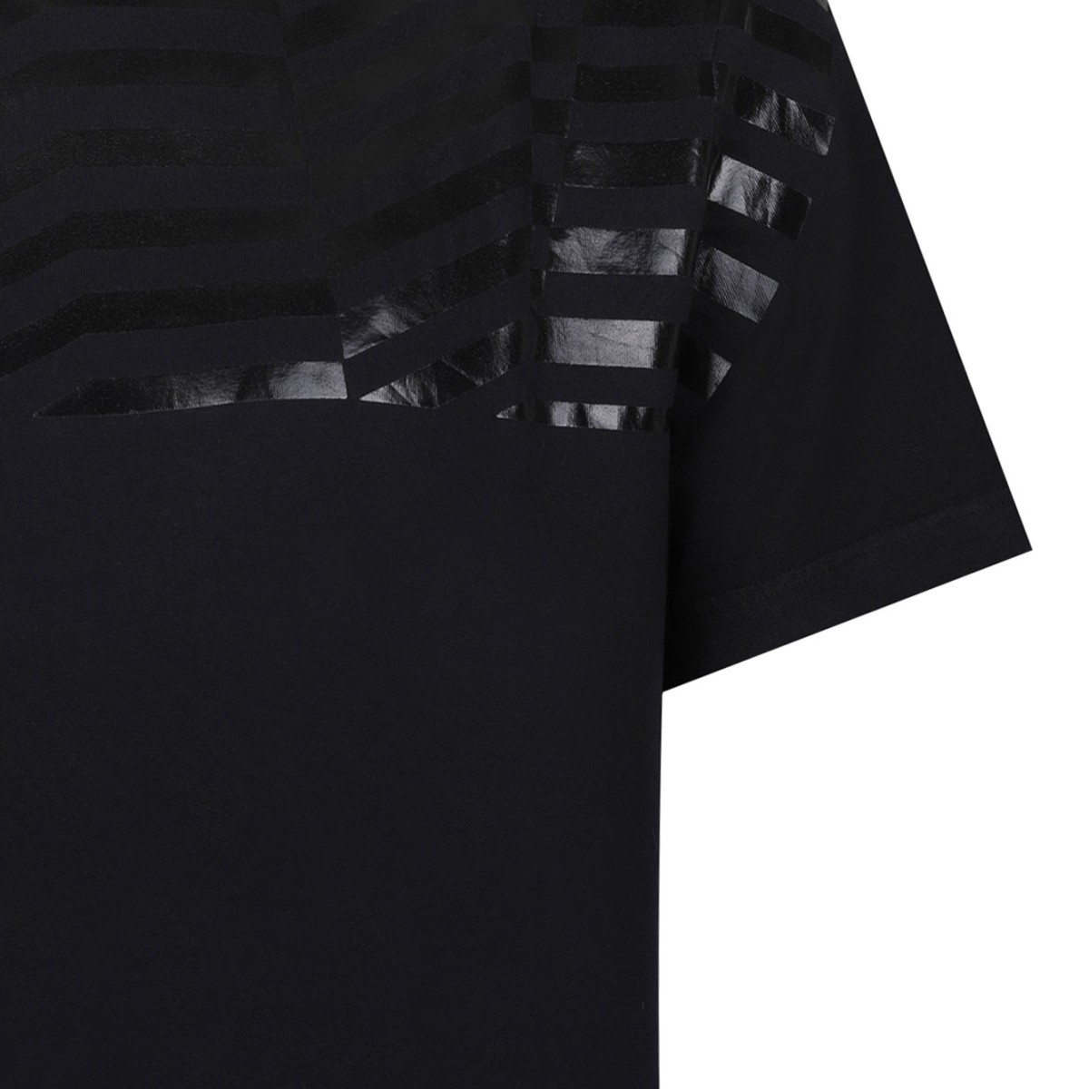 Black Cotton Journey T-Shirt