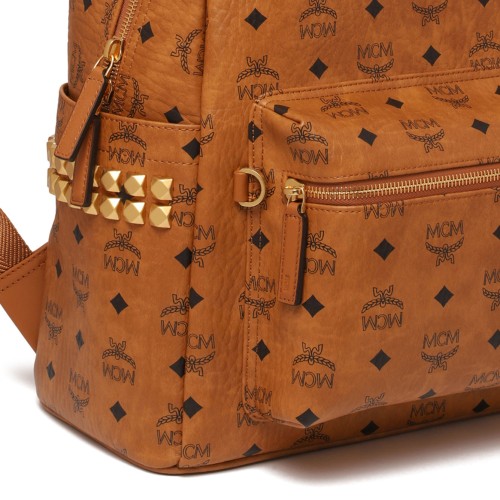 Cognac Monogrammed Backpack