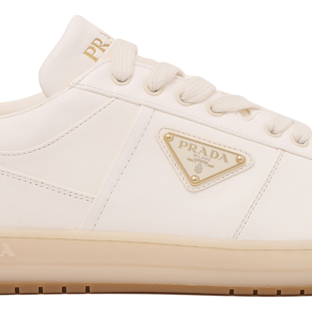 Ivory Downtown Nappa Sneakers