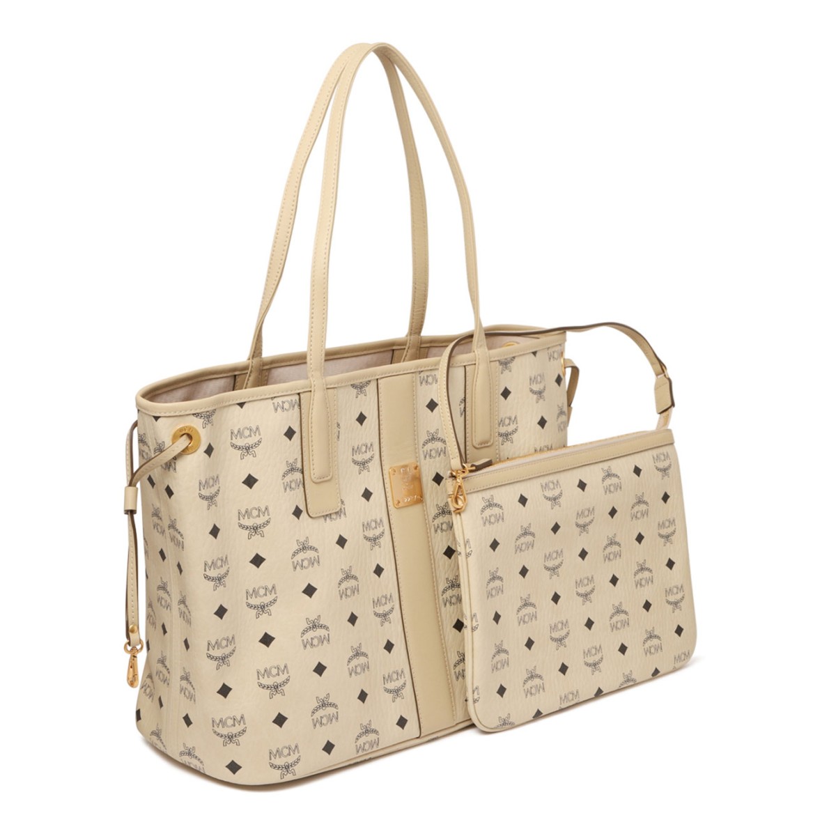 Beige Reversible Liz Shopper Bag