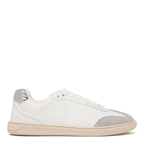 Light Pearl, Grey and White Greca Court Sneaker