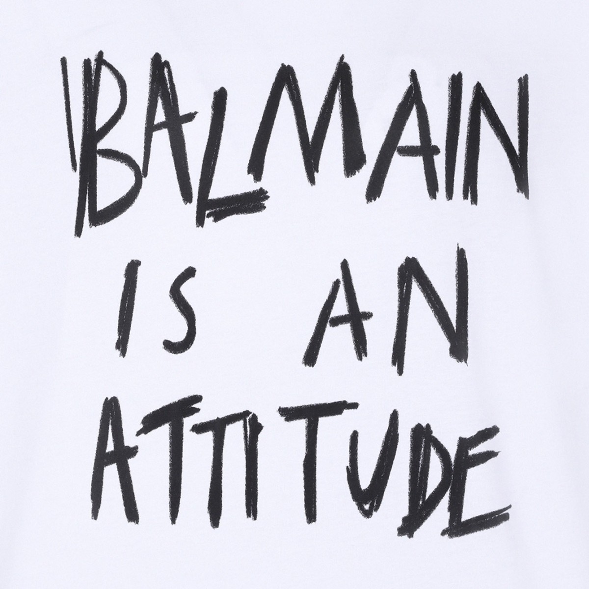 White and Black Cotton Graphic Printed T-Shirt