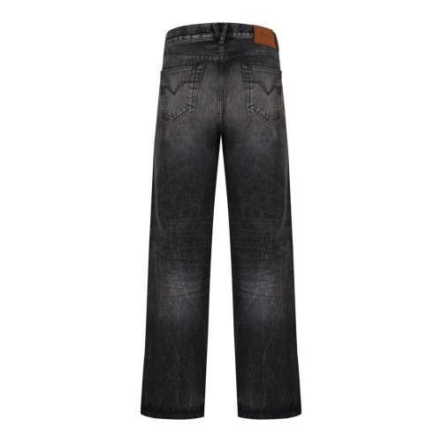 Dark Stonewash Finish Loose Fit Jeans