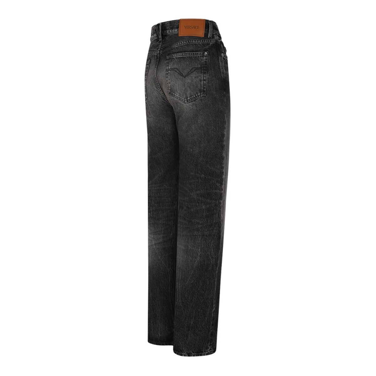 Dark Stonewash Finish Loose Fit Jeans