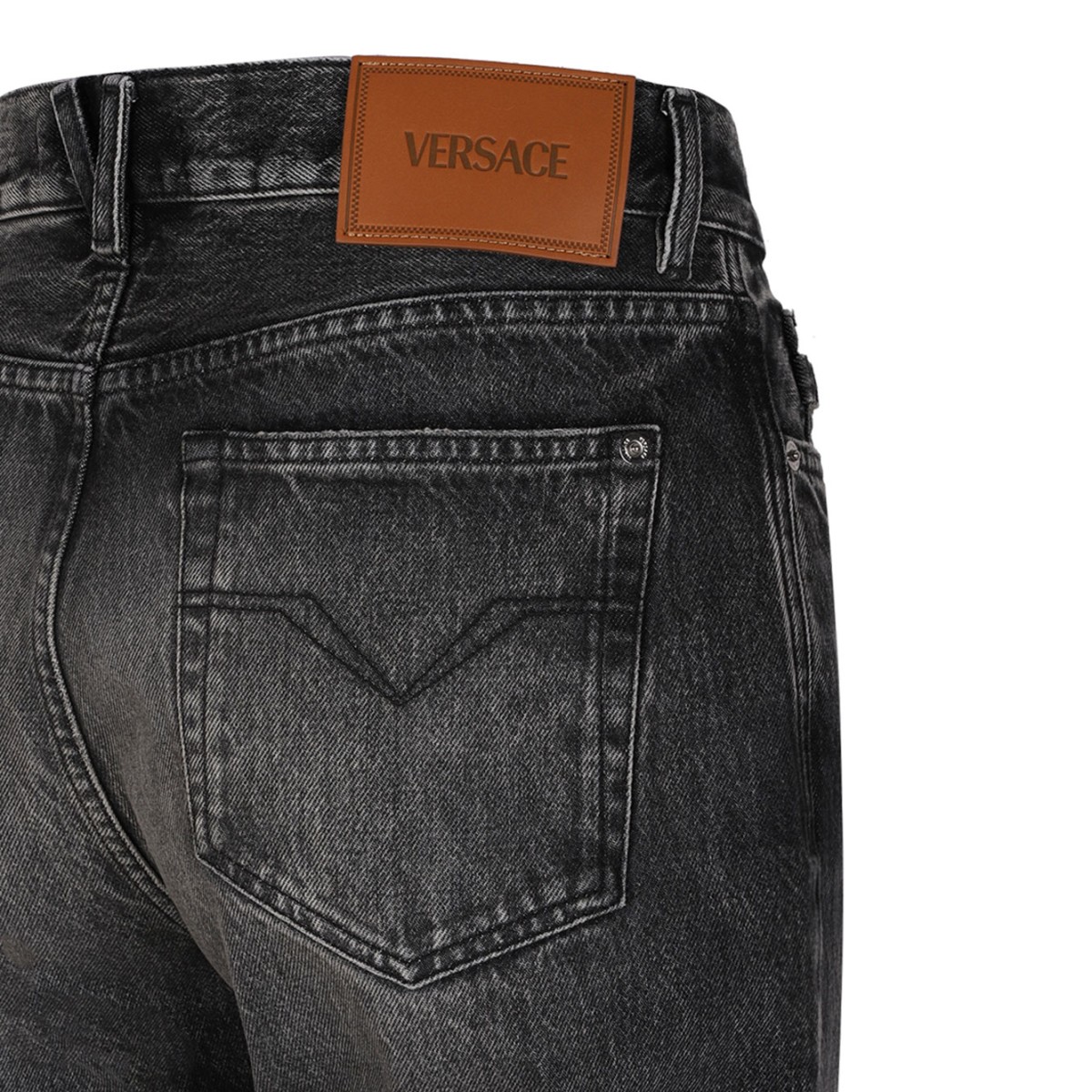 Dark Stonewash Finish Loose Fit Jeans