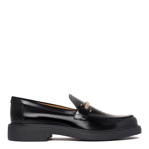 Black Leather Elegant Moccasins