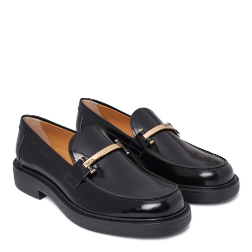 Black Leather Elegant Moccasins