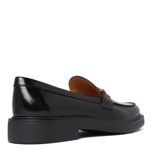 Black Leather Elegant Moccasins
