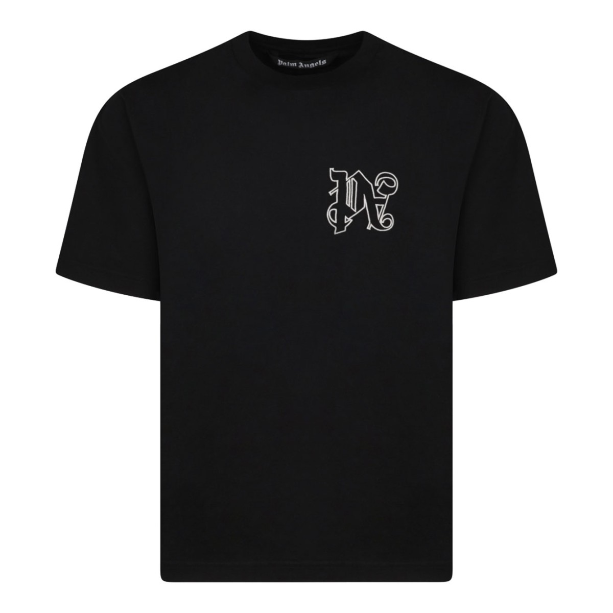 Black Logo Embroidered T-Shirt