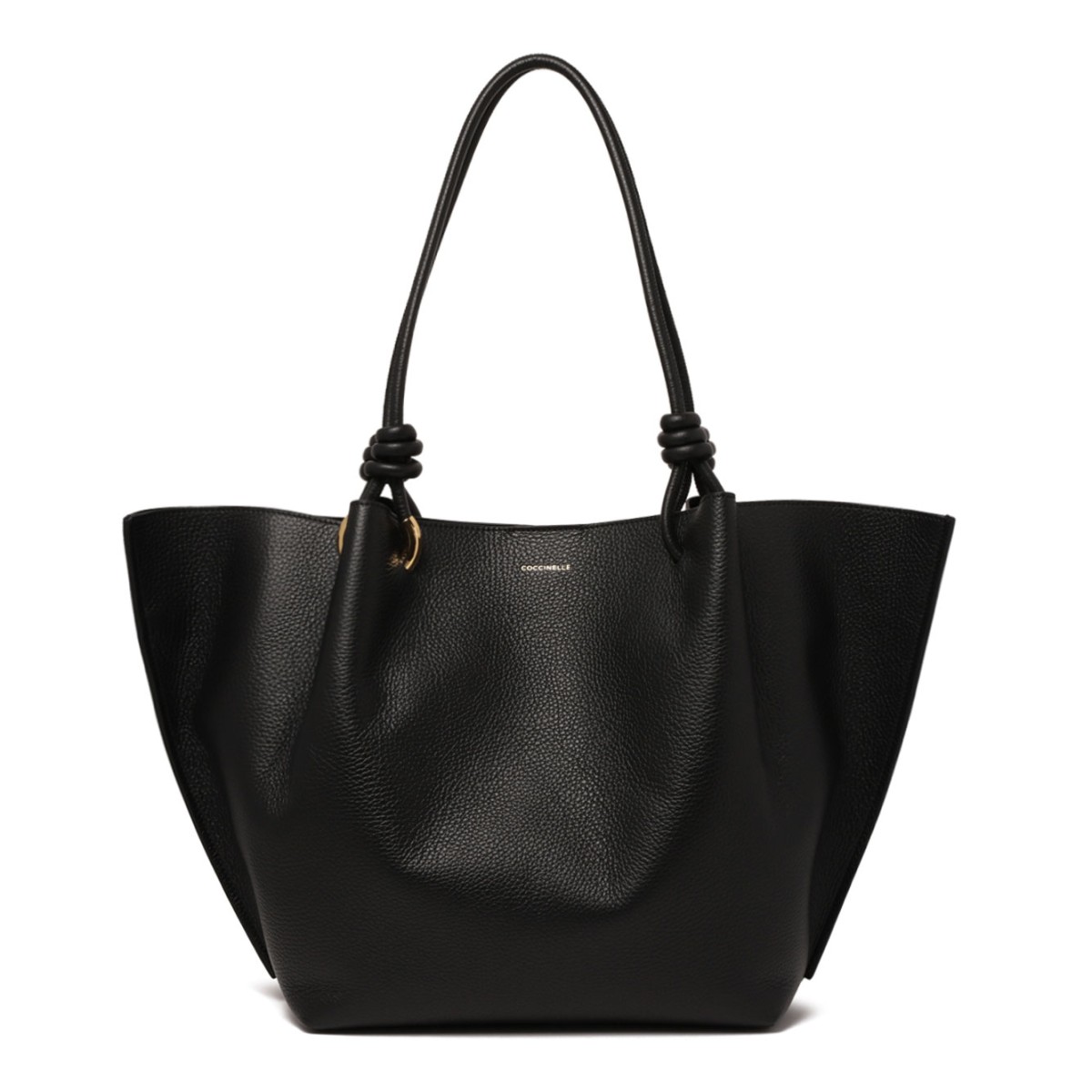 Black Finn Leather Shopper Bag