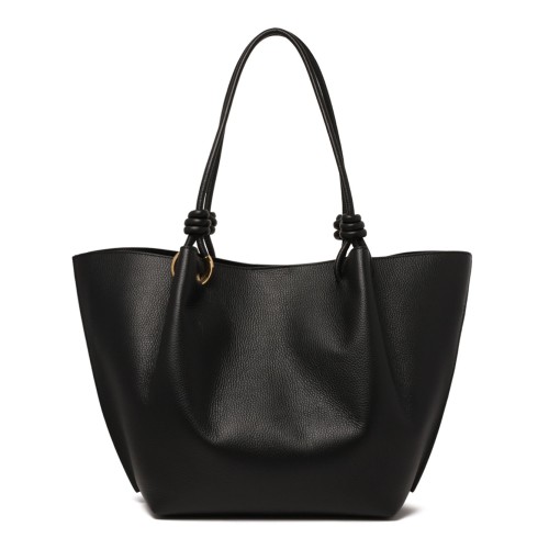 Black Finn Leather Shopper Bag 2