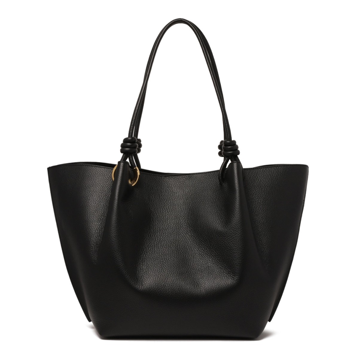 Black Finn Leather Shopper Bag