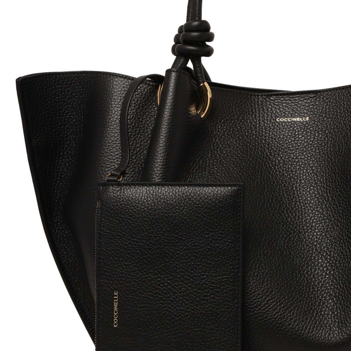 Black Finn Leather Shopper Bag