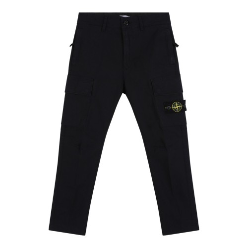 Navy Blue Cargo Pocket Trousers