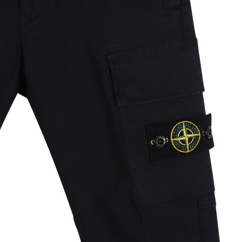 Navy Blue Cargo Pocket Trousers