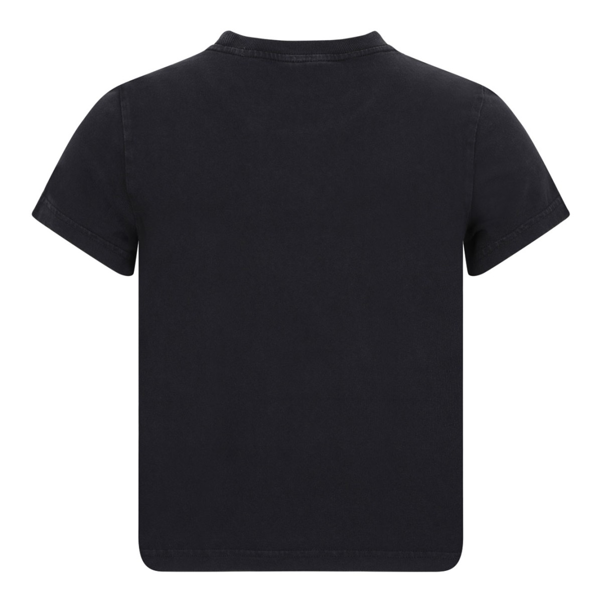 Washed Black Reflective Halo Logo Print T-Shirt