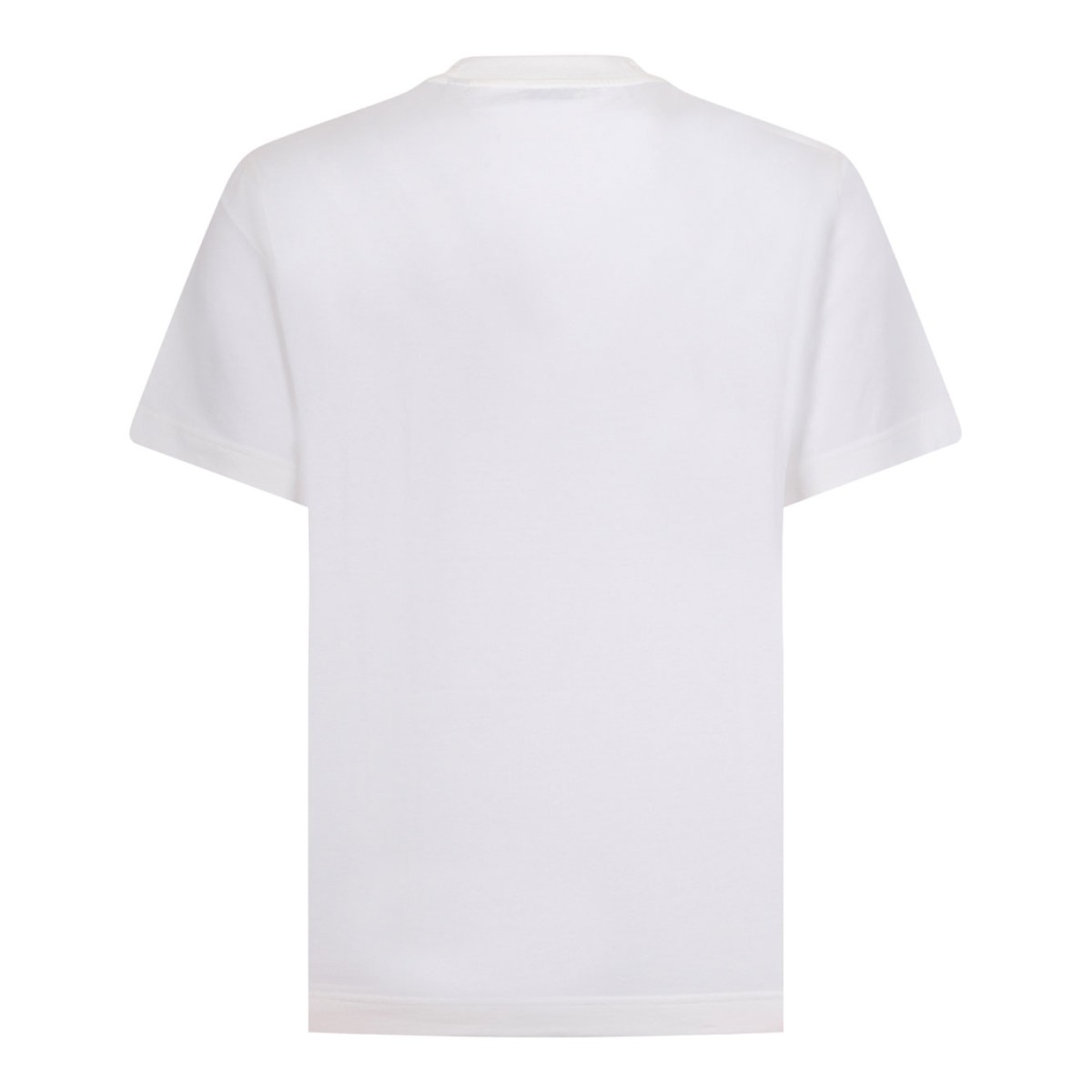 Chalk Cotton T-Shirt With Logo