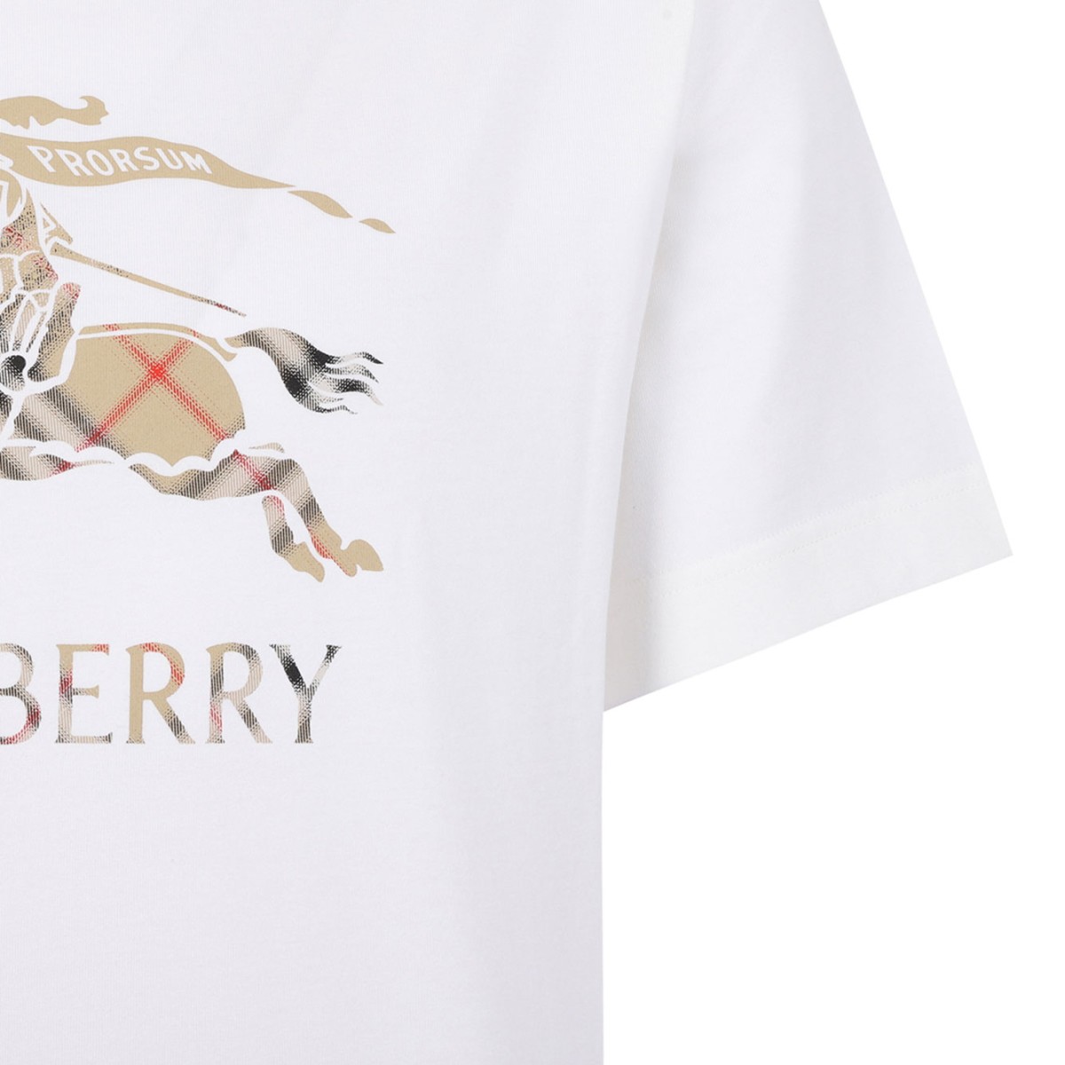 Chalk Cotton T-Shirt With Logo