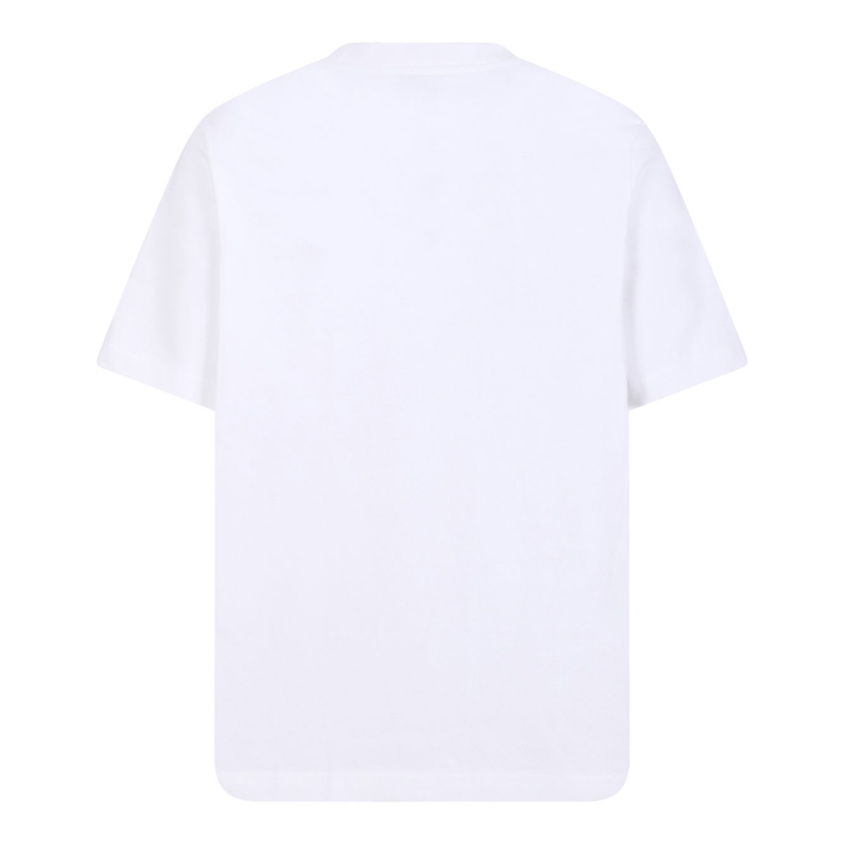 White Cotton Graphic Print T-Shirt