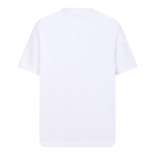 White Cotton Graphic Print T-Shirt