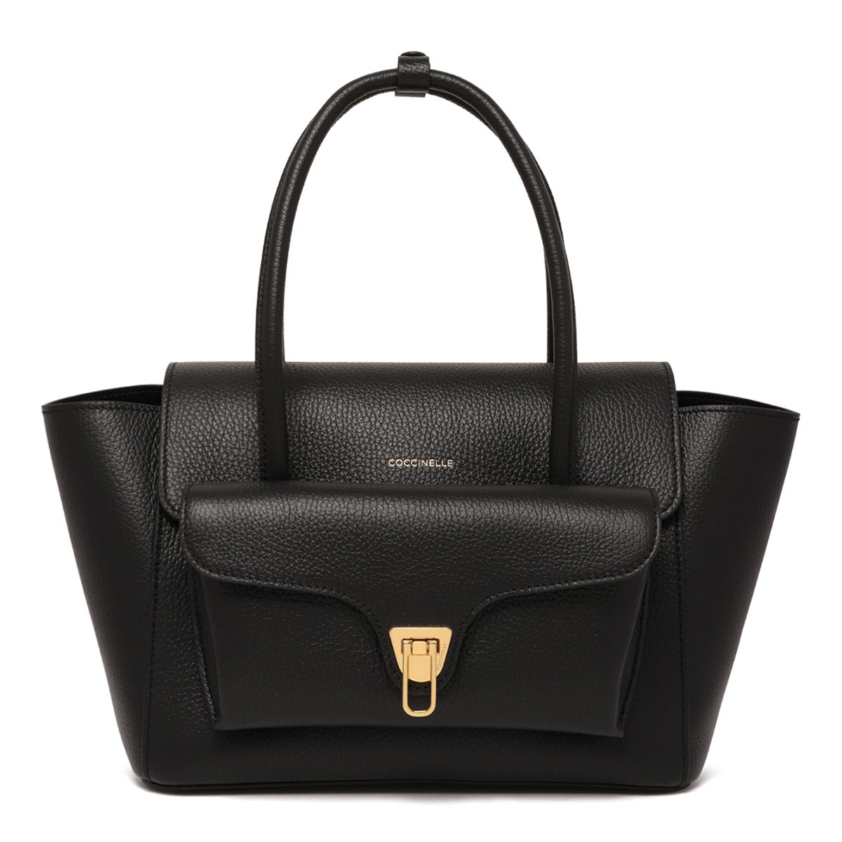 Black Double Beat Medium Bag