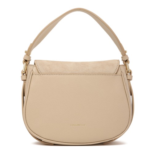 Sandshell Suede and Micro Grain-Leather Mavery Bag