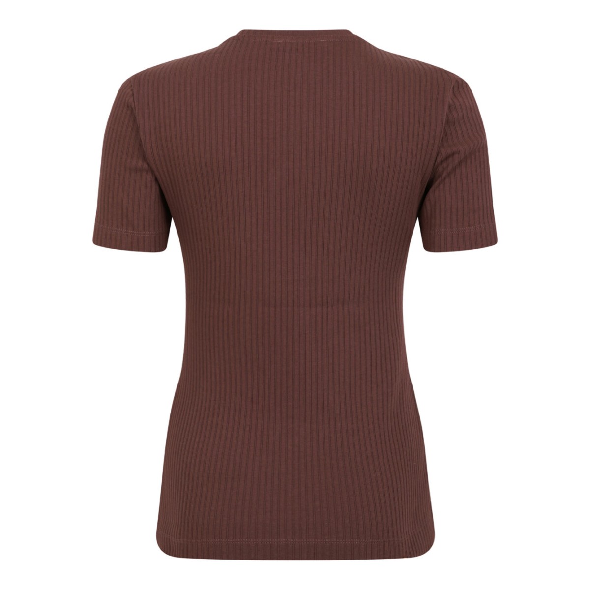 Brown T-Shirt With Embroidered Logo