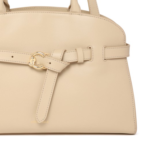 Sandshell Smooth Leather Sabine Medium Bag