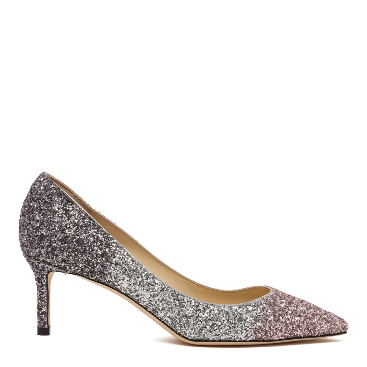 Pointed-Toe Pumps With Glitter
