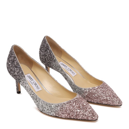 Pointed-Toe Pumps With Glitter
