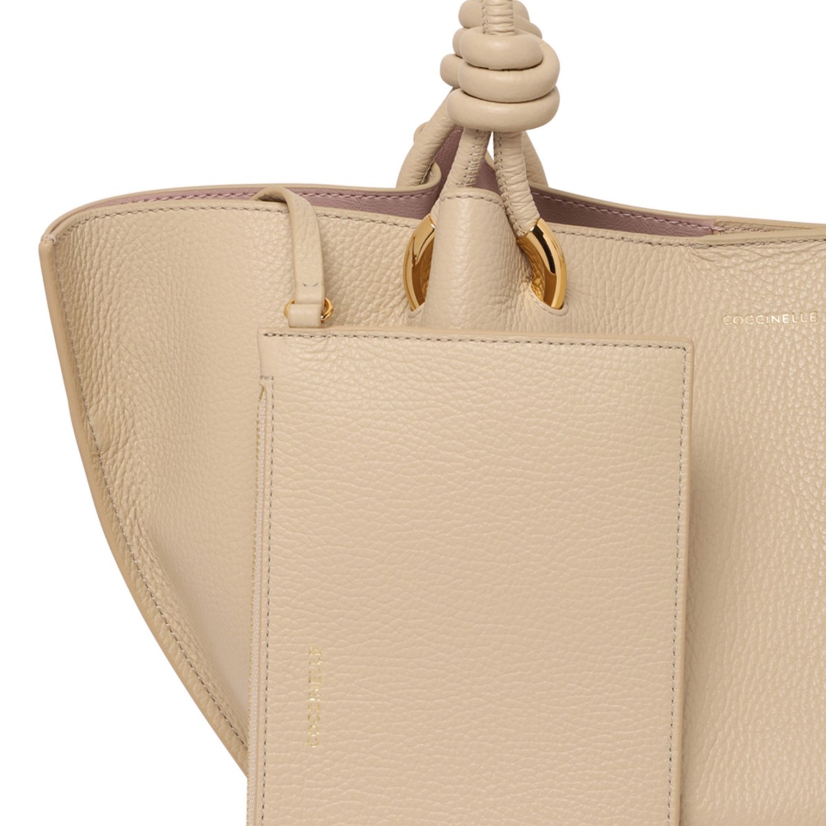 Sandshell Finn Leather Shopper Bag
