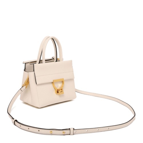 Pearl Genuine Leather Arlettis With Two Handles Bag