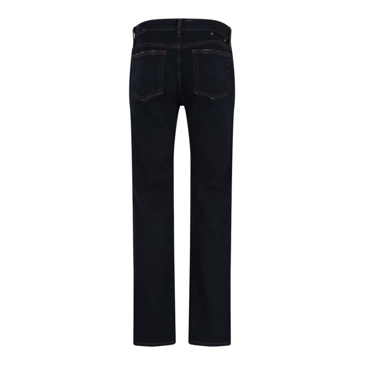 Blue Navy Cotton Slim Fit Jeans With Five Pockets