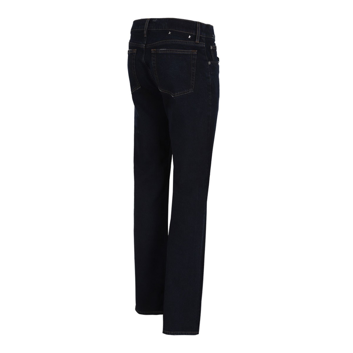 Blue Navy Cotton Slim Fit Jeans With Five Pockets