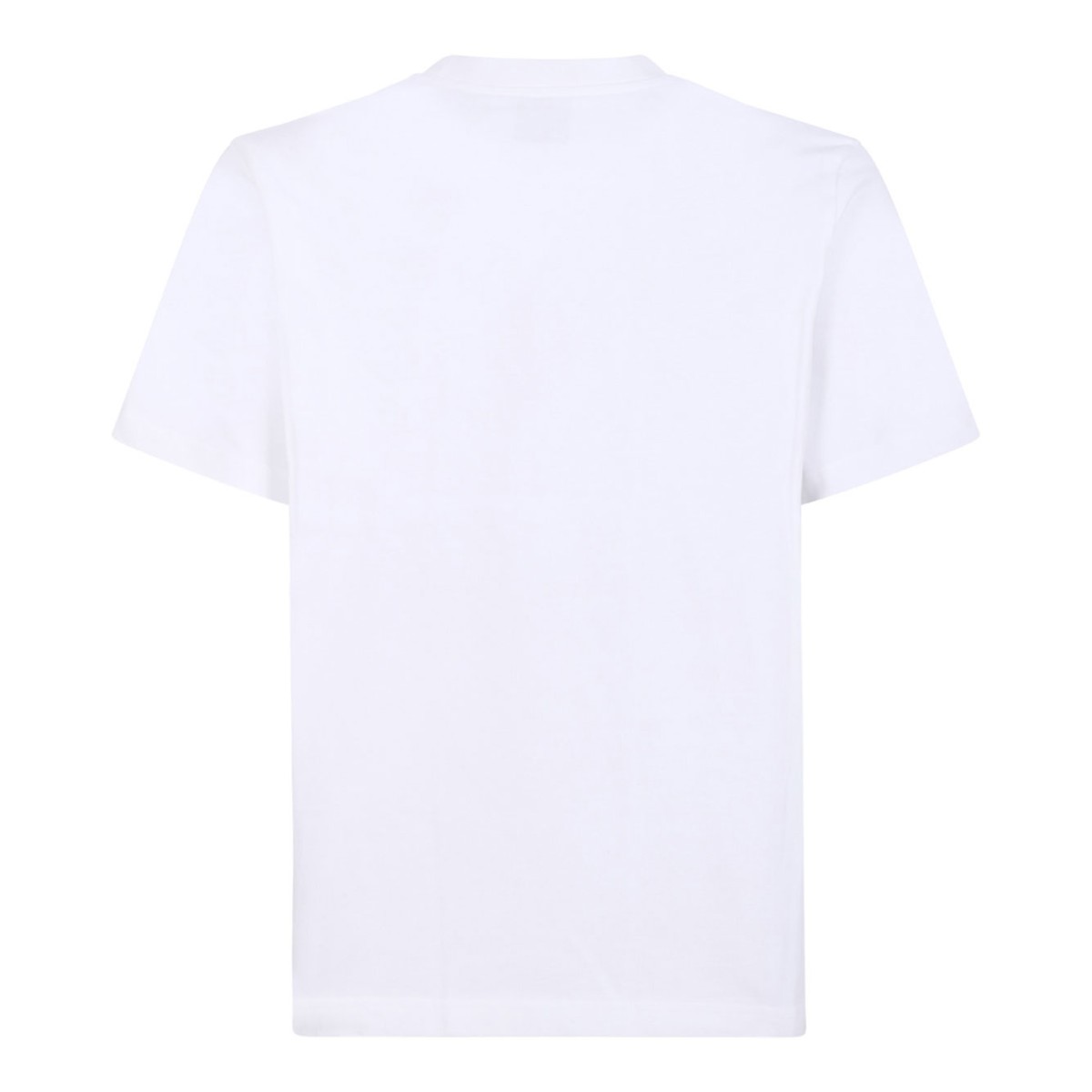 White Cotton Graphic Print T-Shirt
